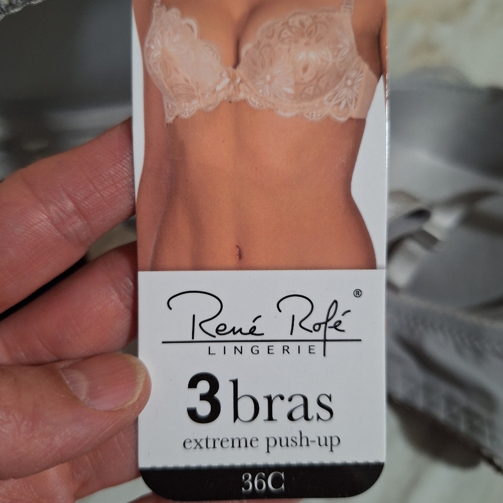 NWT René Rofé 36C Extreme Push-Up Lace Bra Set – Lot of 3 - Picture 6 of 8